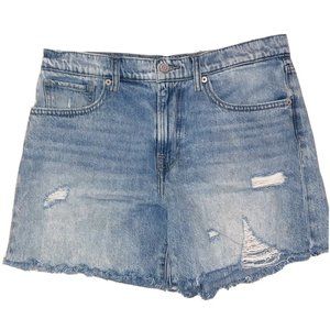Lucky Brand Mid Rise Distressed Denim Shorts Size 8 / 29 EUC